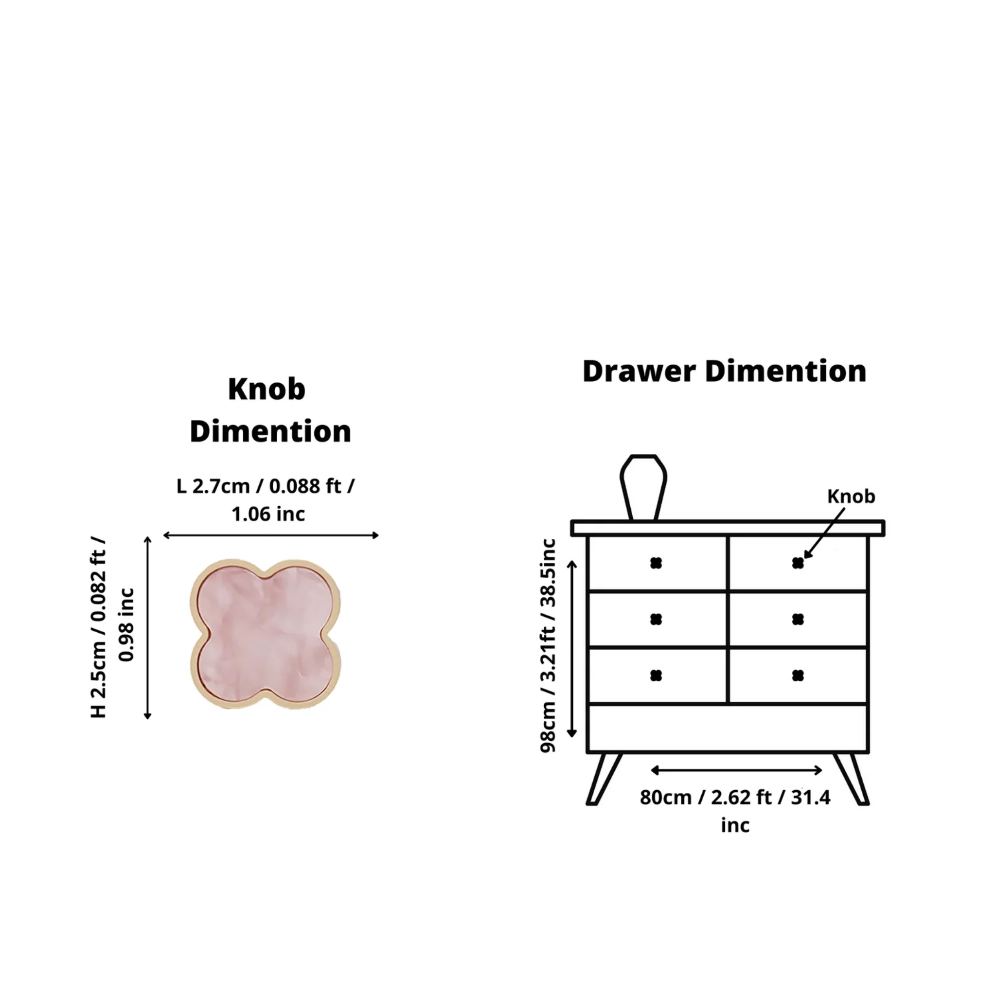 Brass essence Clover Brass Cabinet Knob from collection A-0006, featuring a polished brass finish and decorative design.