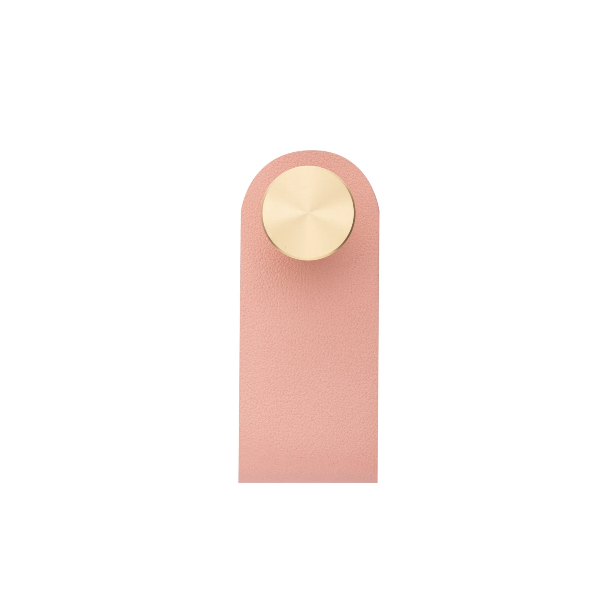 Brass essence leather and brass strap cabinet pulls with sleek design and polished finish, perfect for furniture hardware.