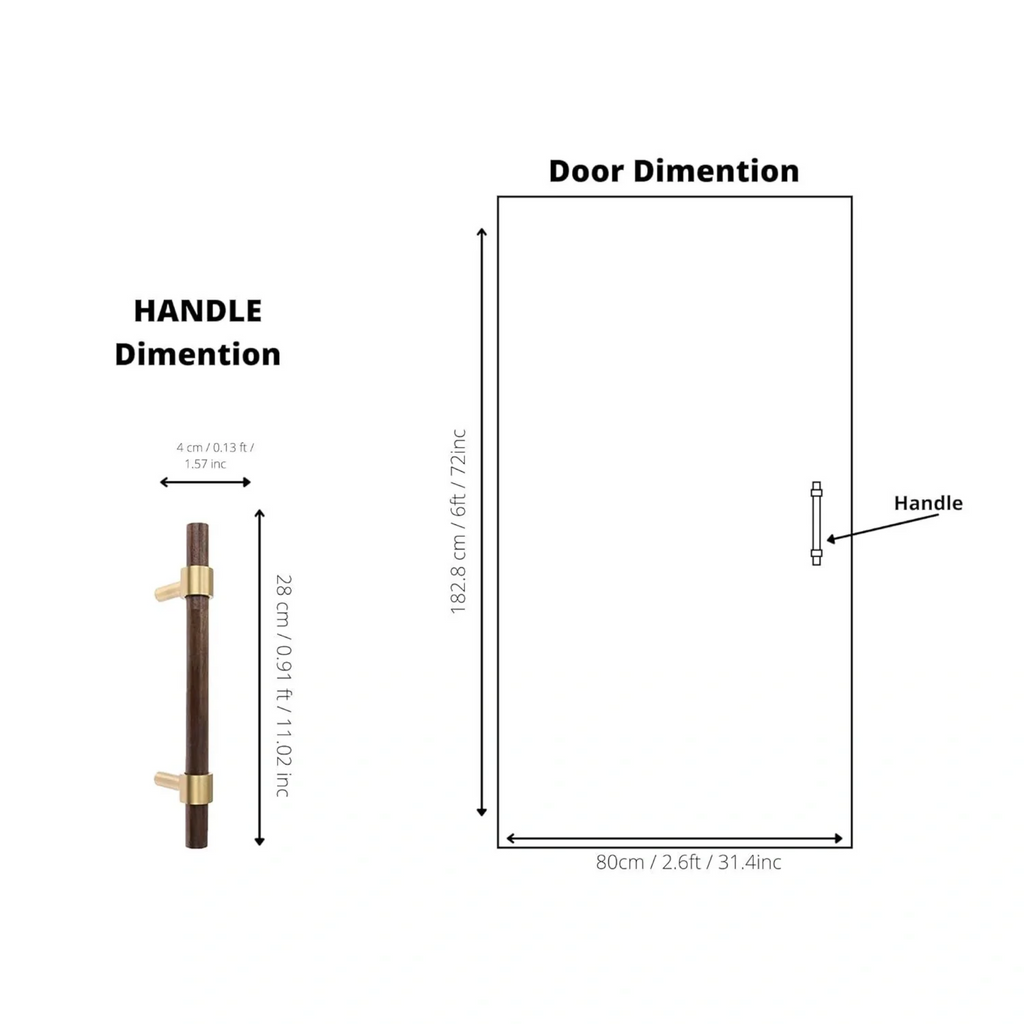 Brass Essence Walnut and Brass T-Bar Handle from collection W-0010, showing a polished brass handle with walnut wood accents.
