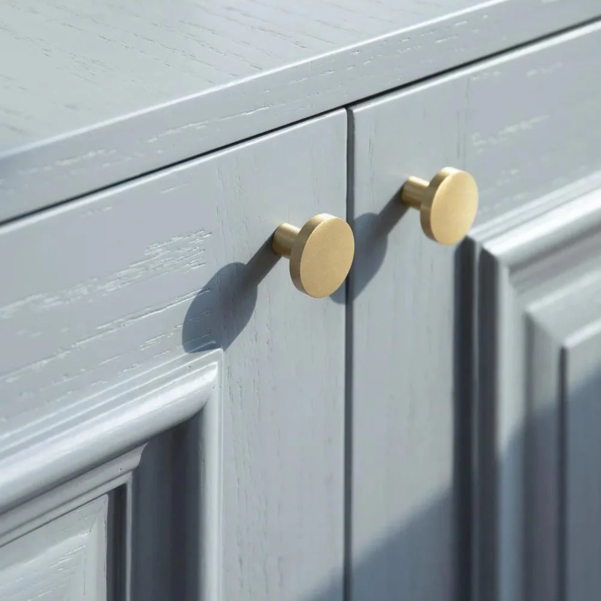 Brass Essence Regal Solid Brass Knob B-0004 with minimal luxury design, showing a polished brass finish and sleek round shape.