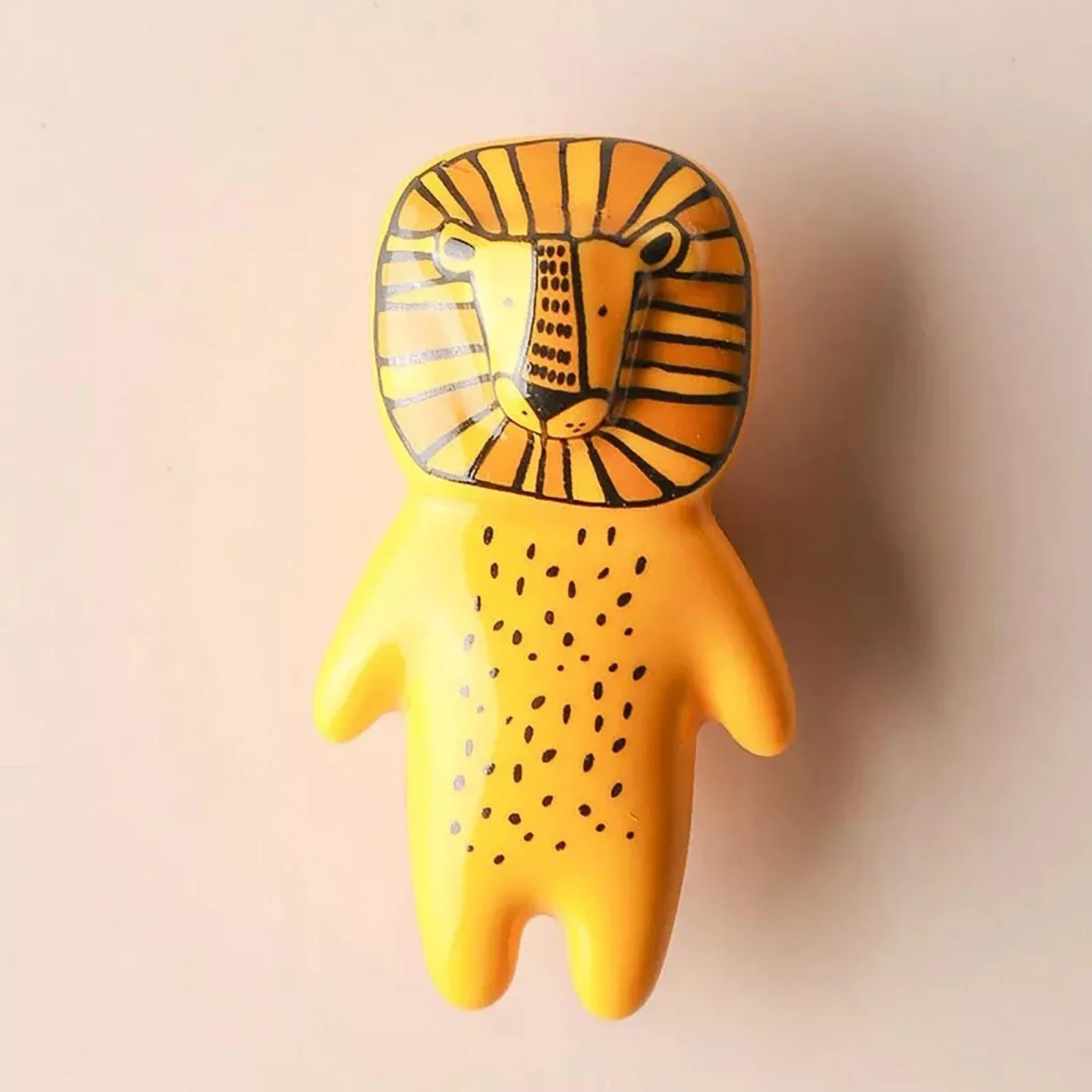 Ceramic animal cabinet pull from Brass Essence collection, featuring a detailed animal design for furniture decor.