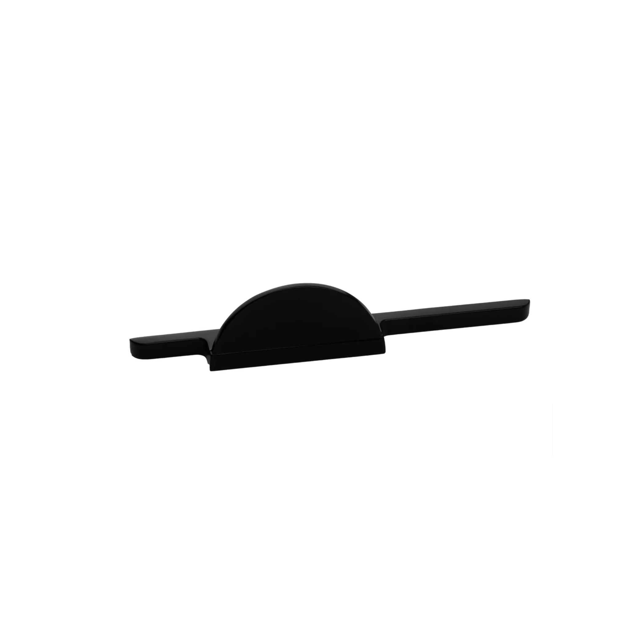 Brass essence Hemi Cycle Zinc Half-Circle Pull handle with a smooth, rounded design for furniture or cabinetry.