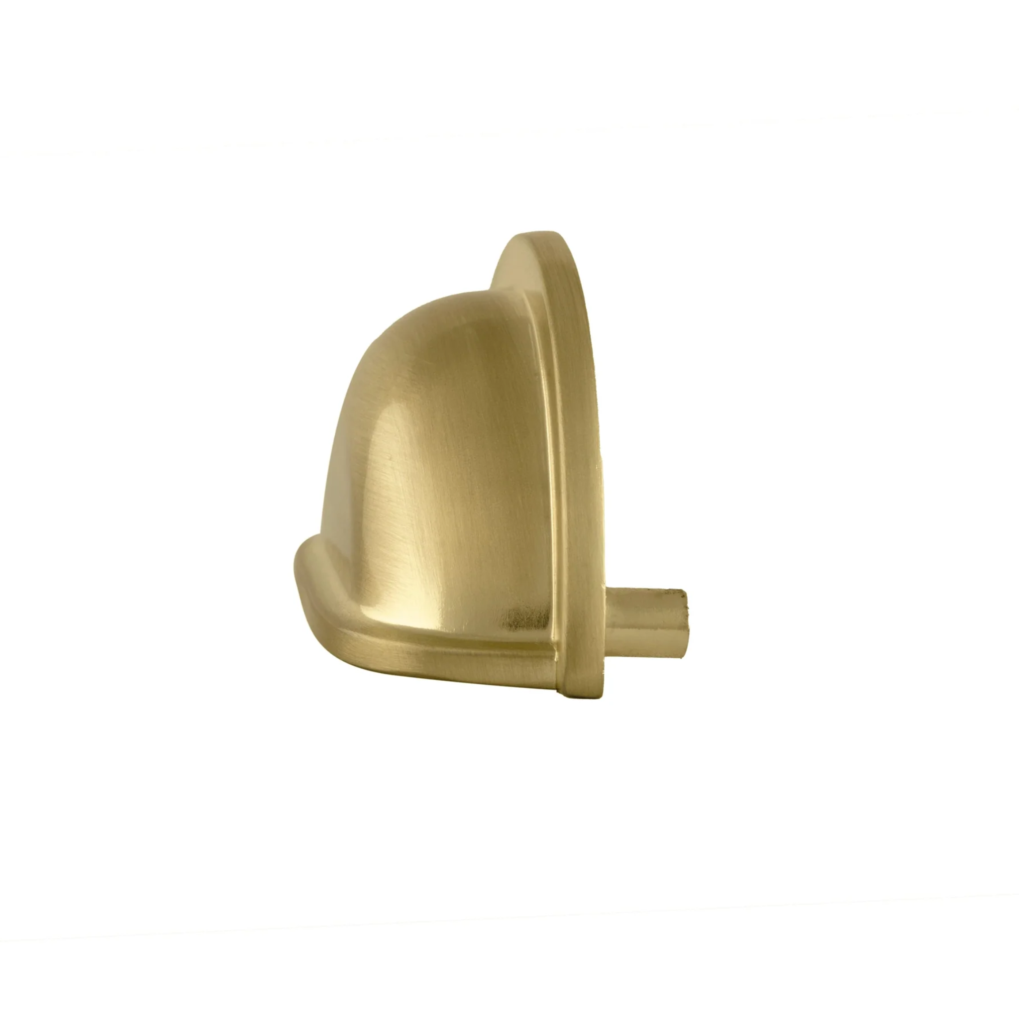 Brass essence Classic Brushed Zinc Alloy Cup Pull Z-0003, showing a sleek brushed metal finish and ergonomic handle design.