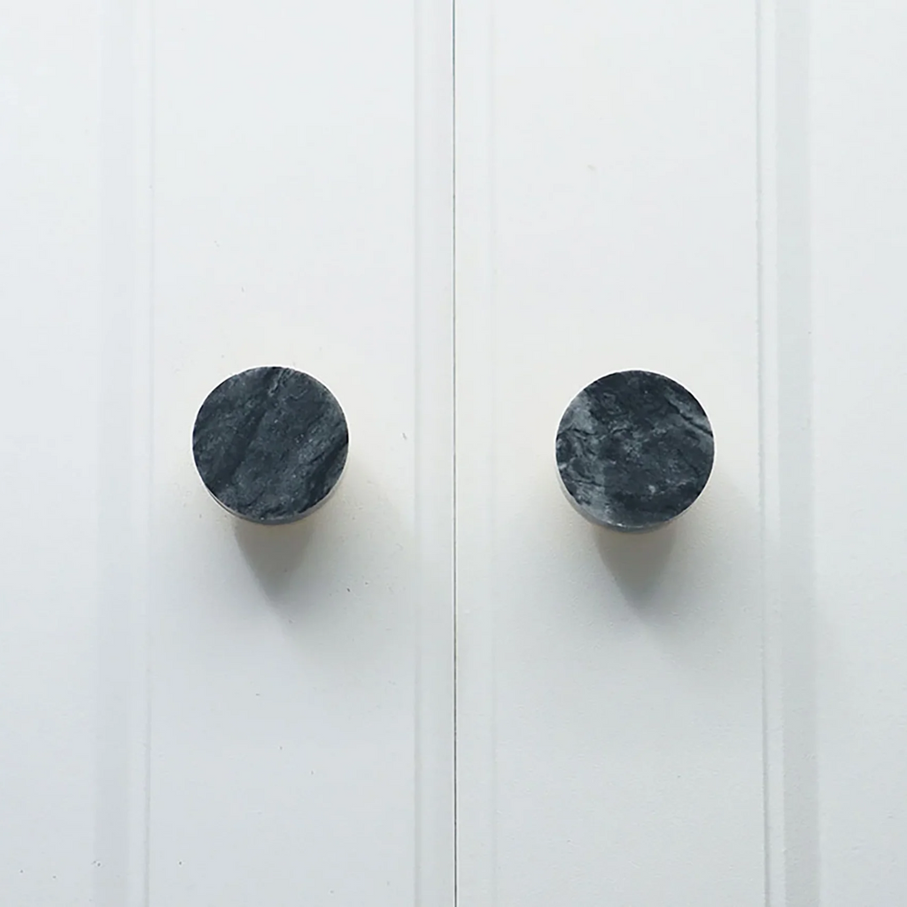 Karish marble and brass knobs by Brass Essence showcasing luxurious finish and elegant design for furniture accents