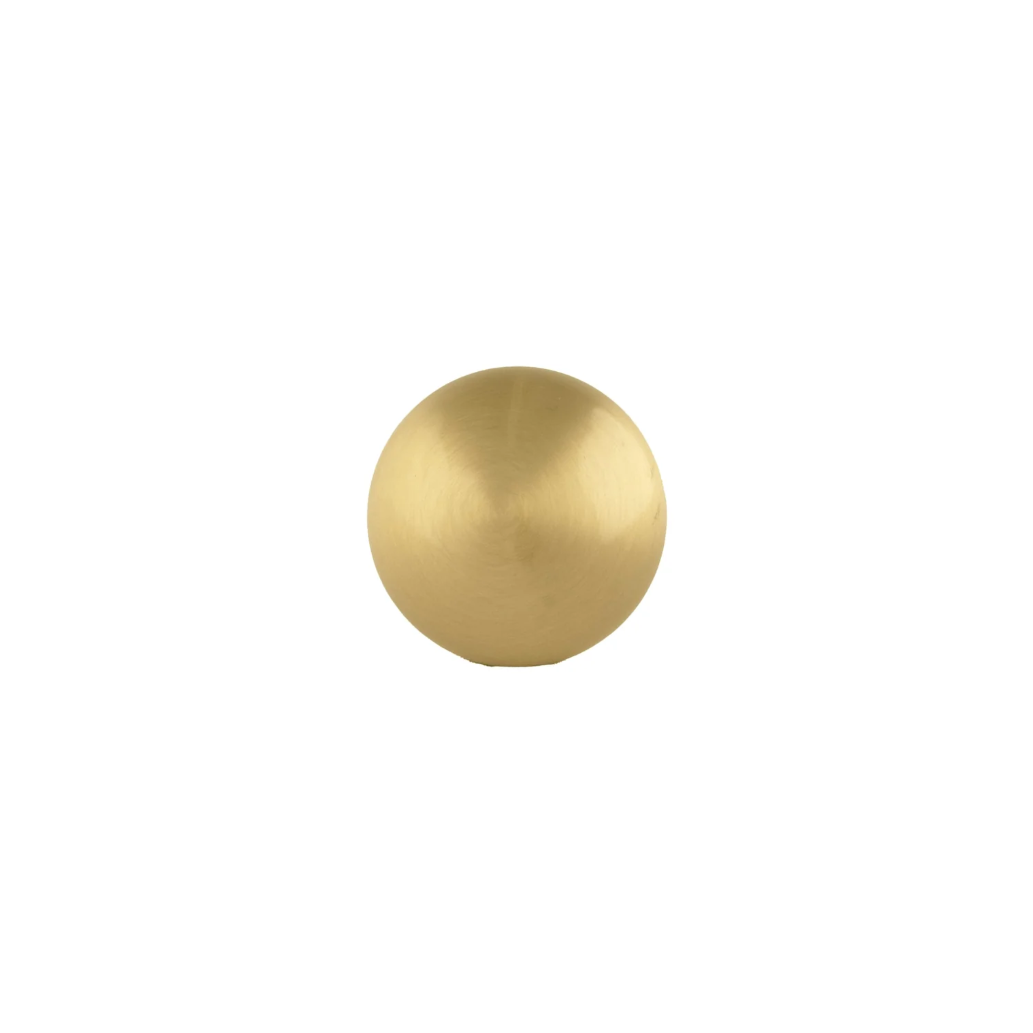Brass Essence mushroom solid brass cabinet knob with a smooth, rounded surface and polished finish for furniture hardware.
