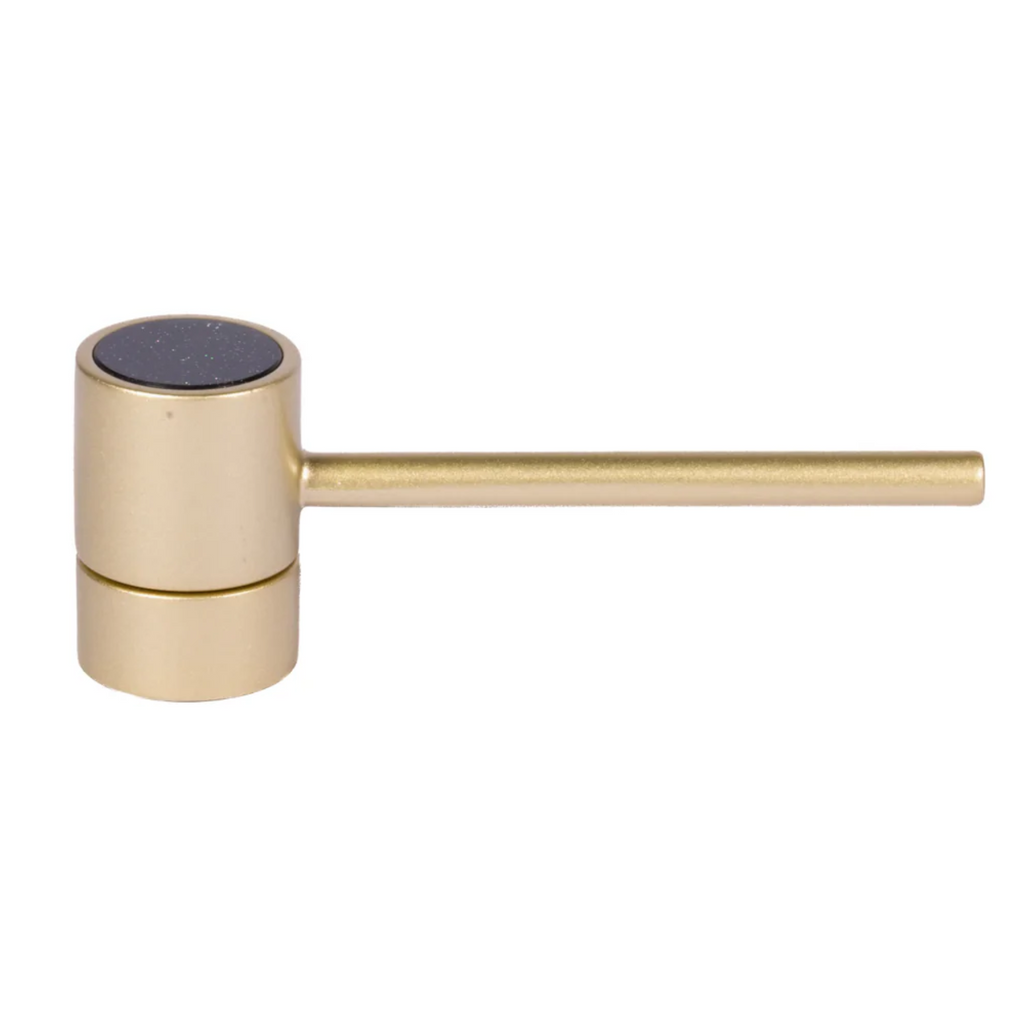 Brass Essence bifocal articulated zinc alloy cabinet pull Z-0019 with dual functional design and polished metallic finish.