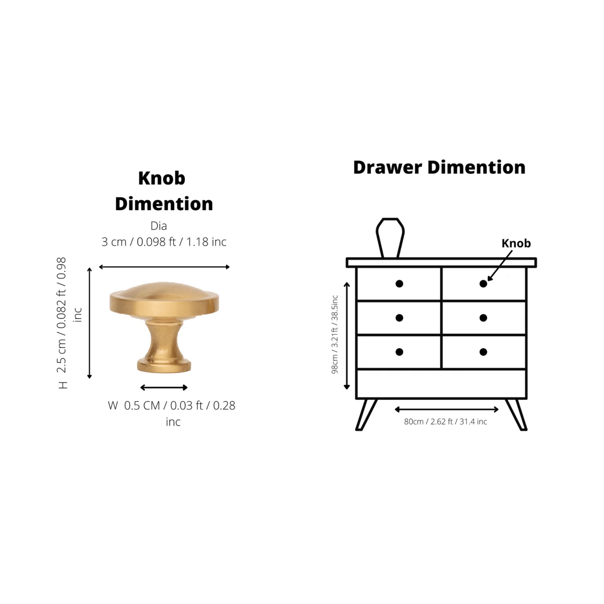 Brass Essence Krisha brushed brass round cabinet knob with smooth finish and modern design, suitable for furniture or drawers.