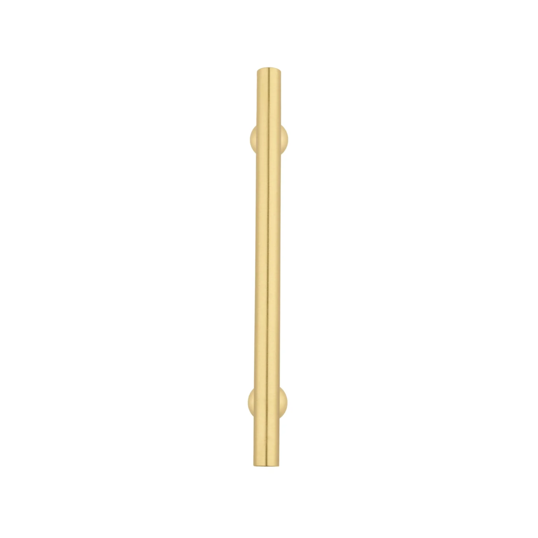 Solid brass goblet cabinet handle from Brass Essence collection, featuring a polished finish and ergonomic design.